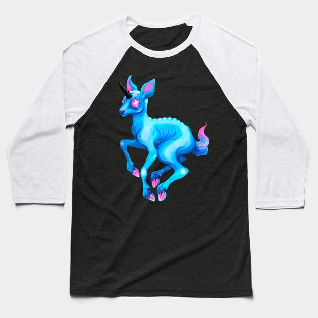 Unicorn Baseball T-Shirt by Bethaliceart